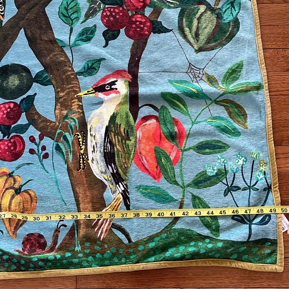 Price is Firm🕊️ NWT Anthro Nathalie Lete Bird Throw Blanket - Picture 13 of 16